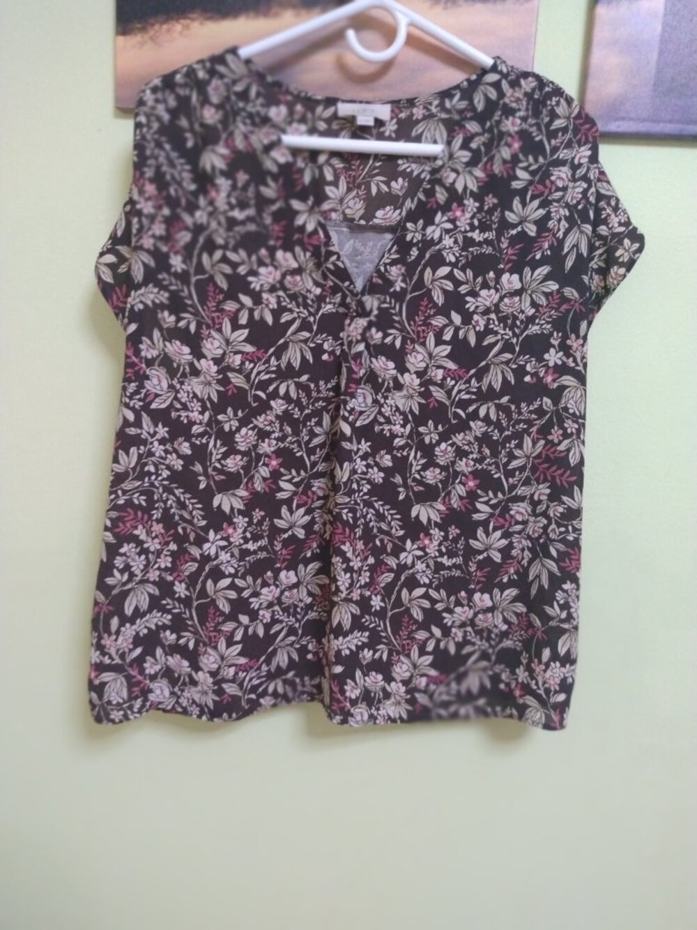 Womens Loft XL floral blouse